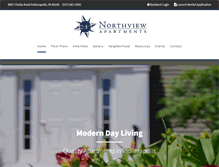 Tablet Screenshot of northviewapts.com